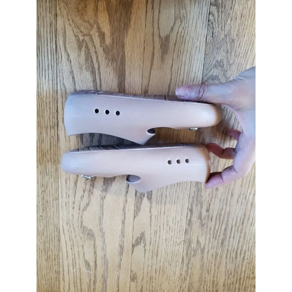 baubles + soles Girls 10 Kaia in Sand Shoes No Bauble/Charm GUC Discontinued